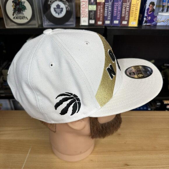 New Era Toronto Raptors 9FIFTY Snapback Hat NORTH White Gold Black - Picture 3 of 6